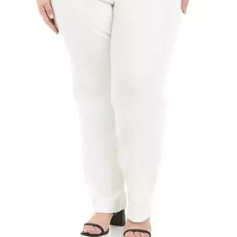 Anne Klein Plus Size Stretch Bowie Pants NWT – White 20W - Picture 3 of 4
